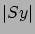 $\vert Sy\vert$
